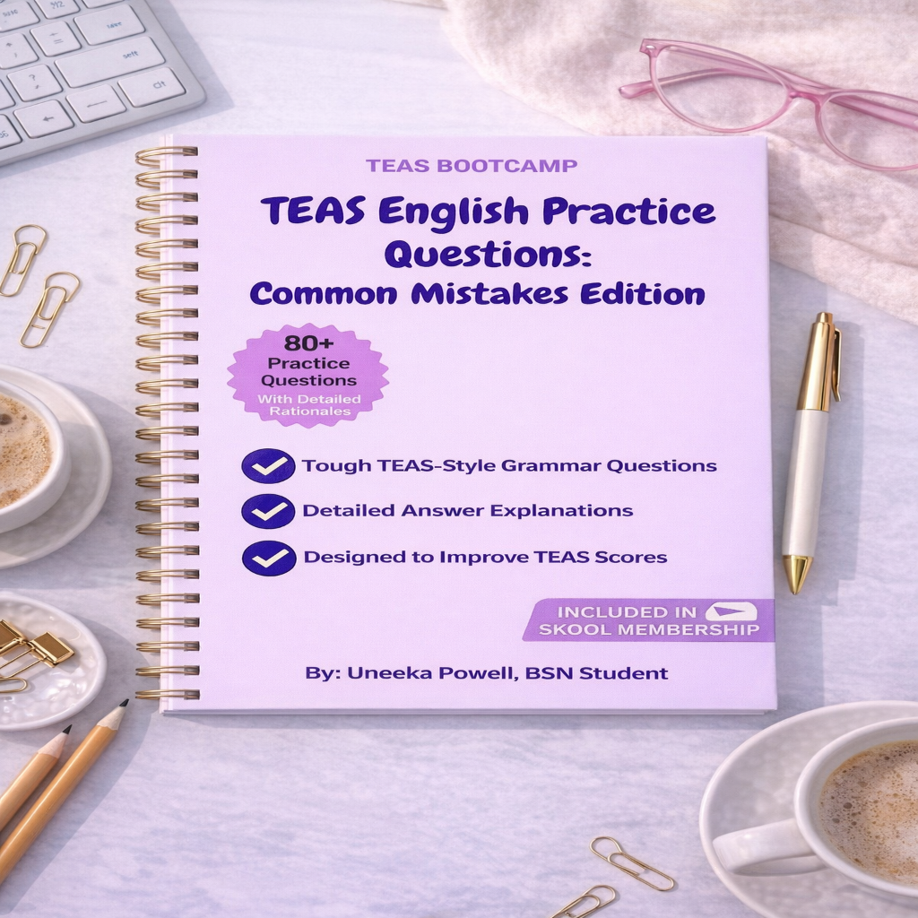 TEAS BOOTCAMP 80 ENGLISH PRACTICE QUESTIONS "COMMON MISTAKES EDITION"